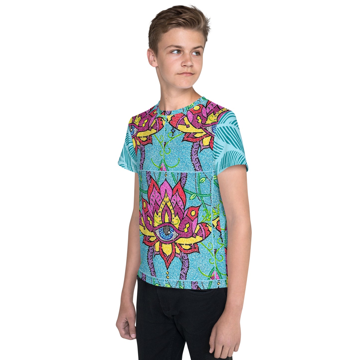 Mandala Maze Unisex Youth T-Shirt