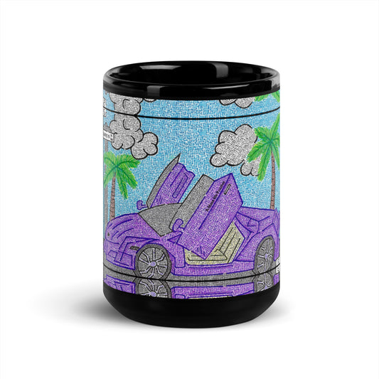 Lamborghini Maze Glossy Ceramic Mug