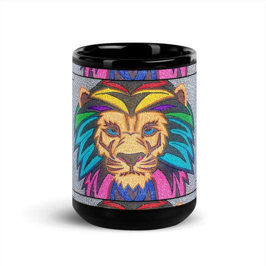 Lion Maze Glossy Ceramic Mug