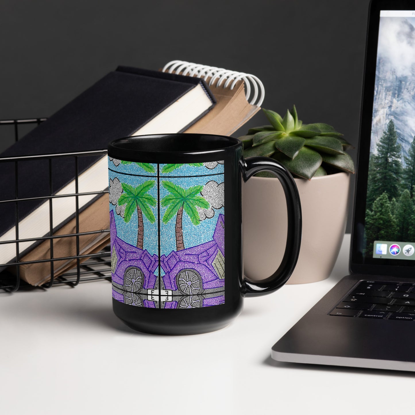 Lamborghini Maze Glossy Ceramic Mug
