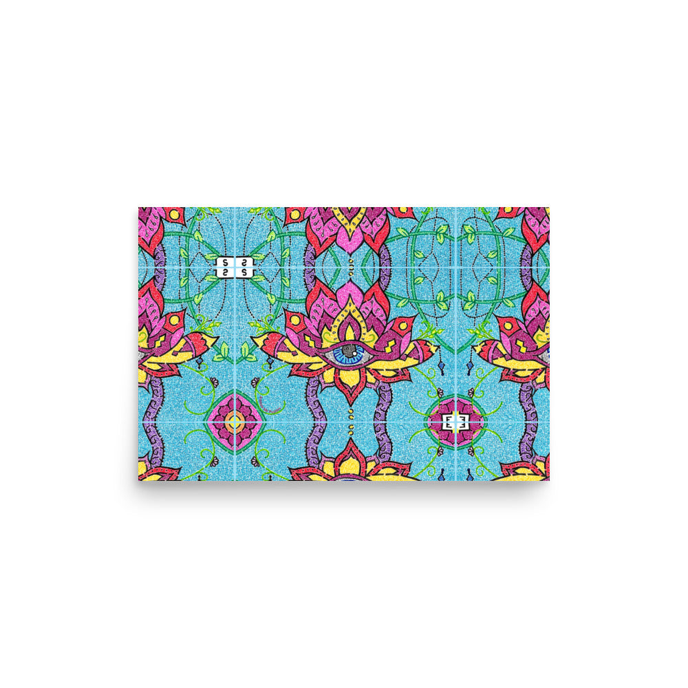 Mandala Maze Printed Poster