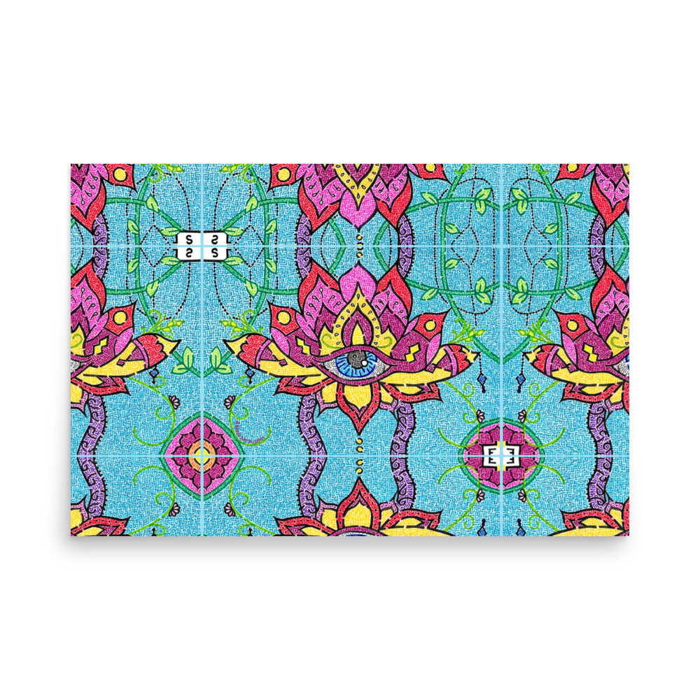 Mandala Maze Printed Poster