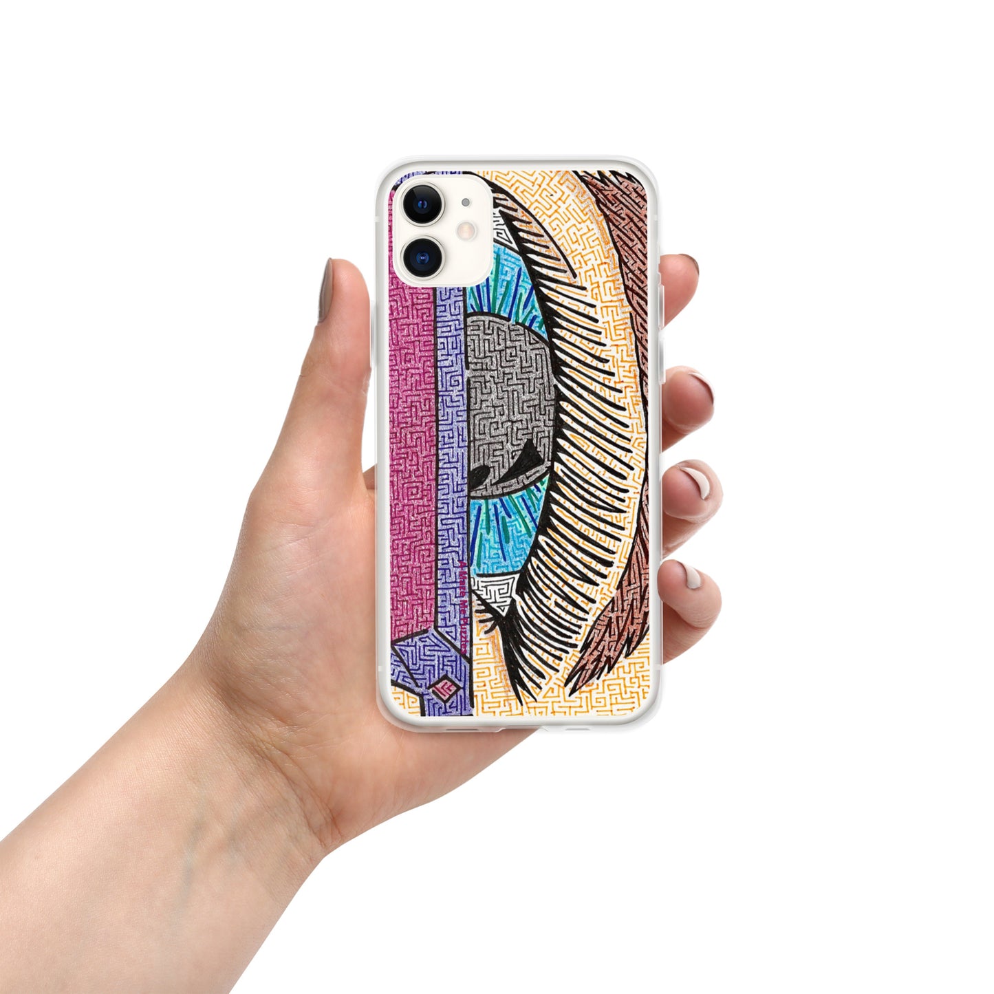 Eye Pop-Art Maze iPhone Case