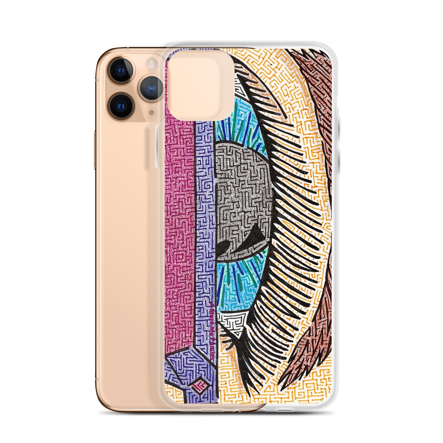 Eye Pop-Art Maze iPhone Case