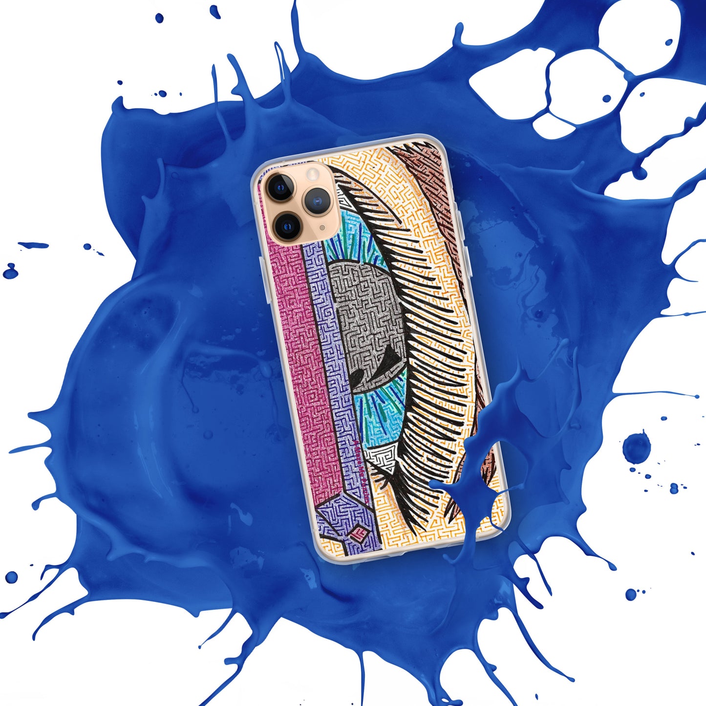 Eye Pop-Art Maze iPhone Case