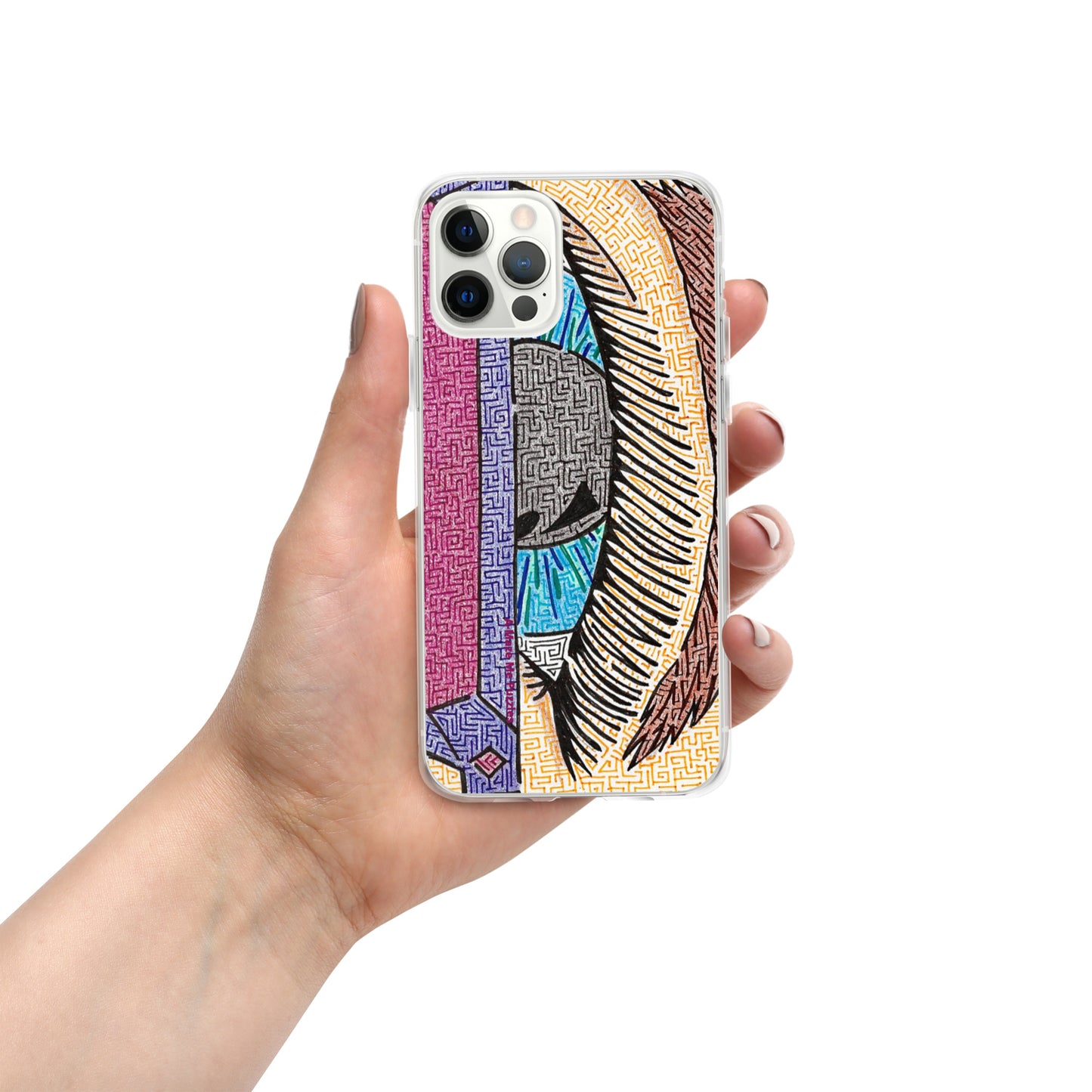 Eye Pop-Art Maze iPhone Case