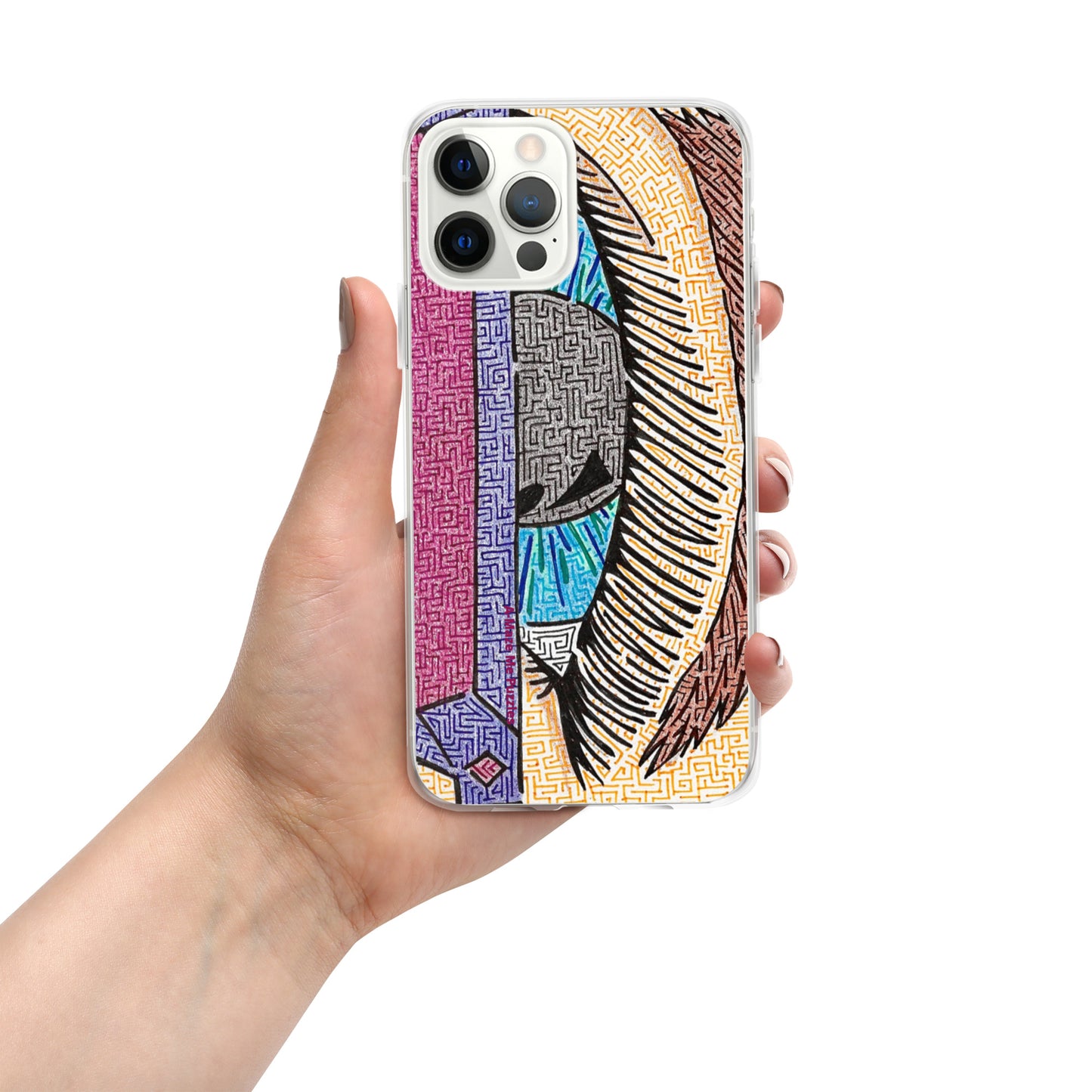 Eye Pop-Art Maze iPhone Case