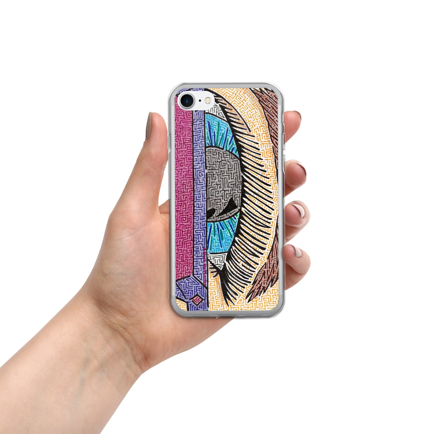 Eye Pop-Art Maze iPhone Case