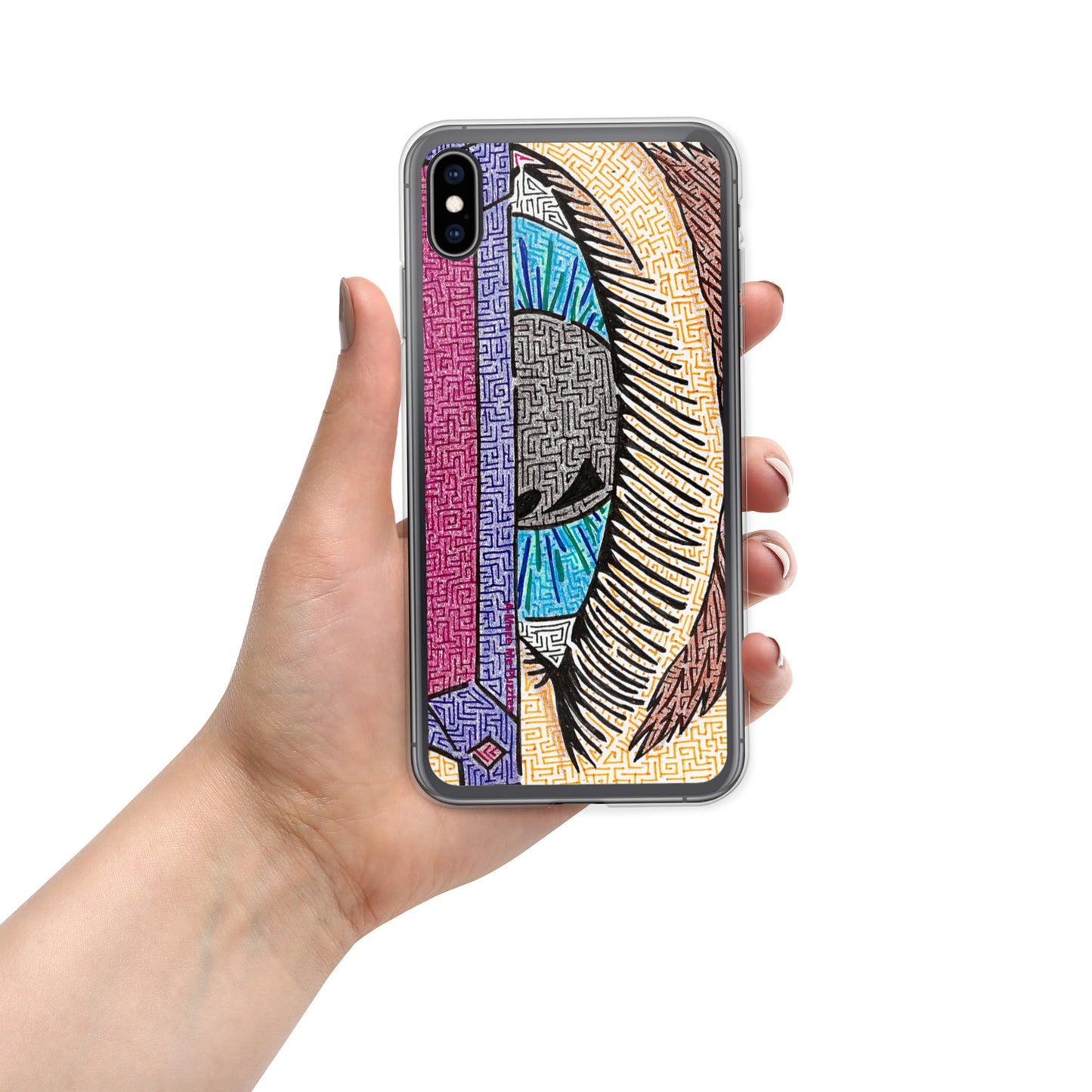 Eye Pop-Art Maze iPhone Case