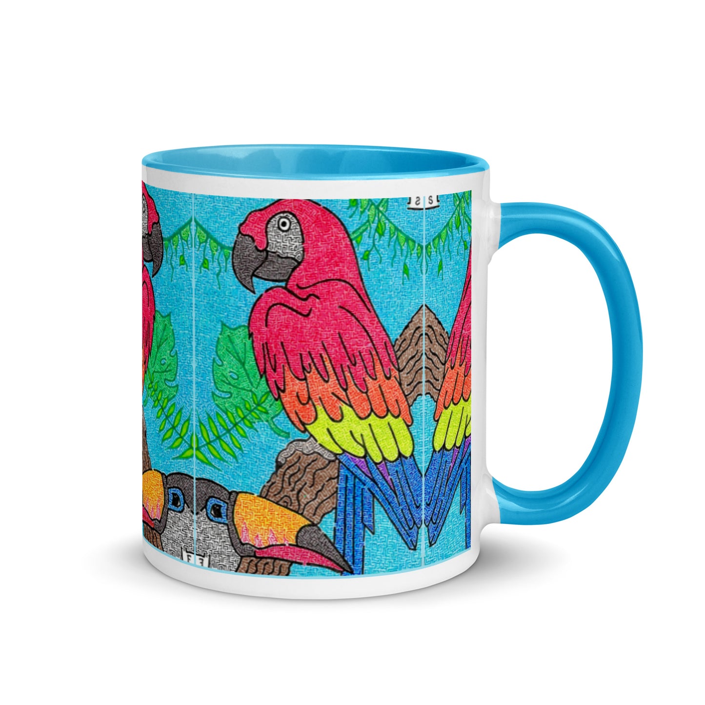 Parrot Maze Ceramic Mug