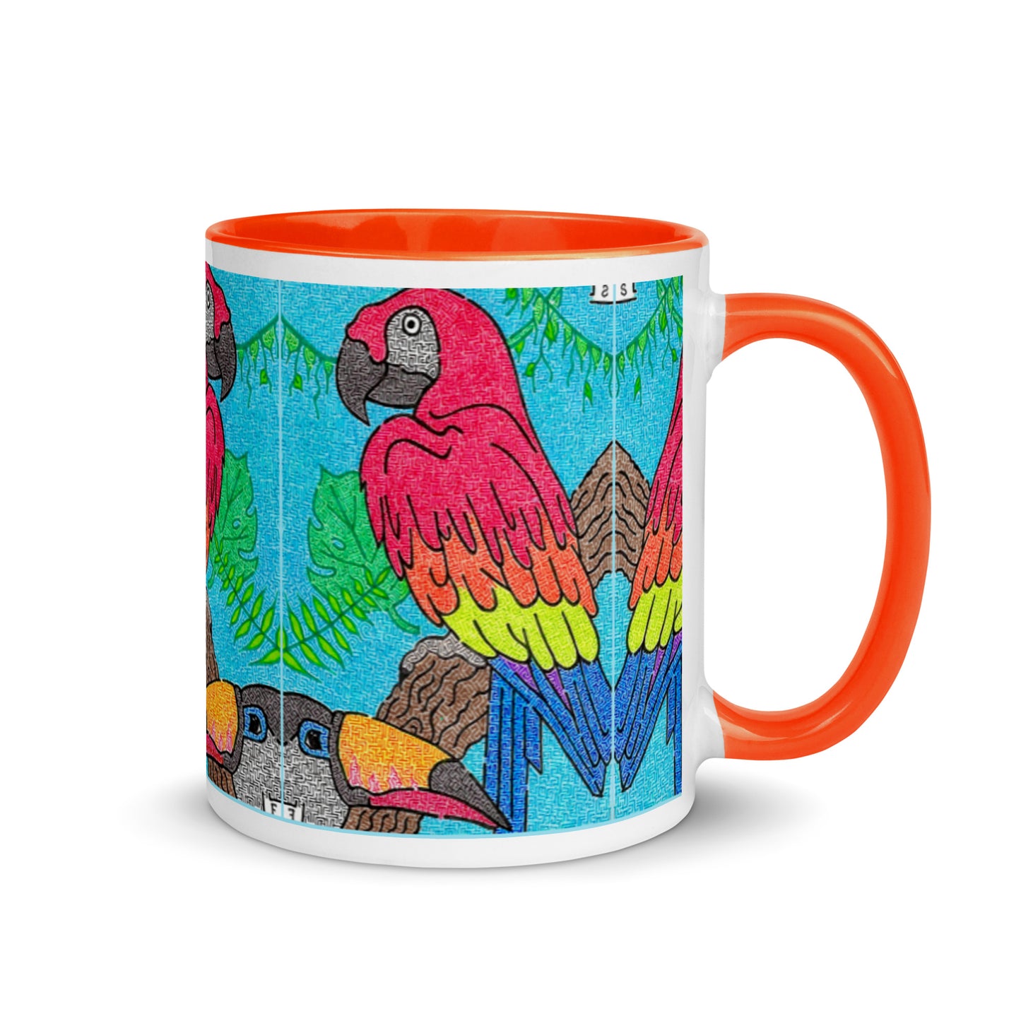 Parrot Maze Ceramic Mug