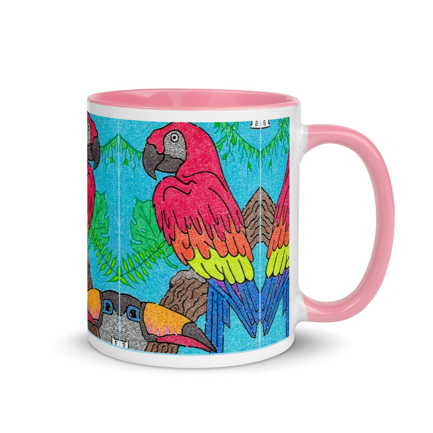 Parrot Maze Ceramic Mug
