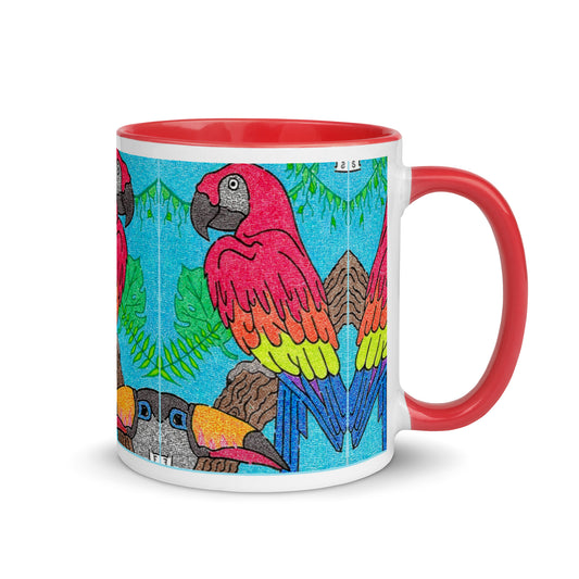 Parrot Maze Ceramic Mug