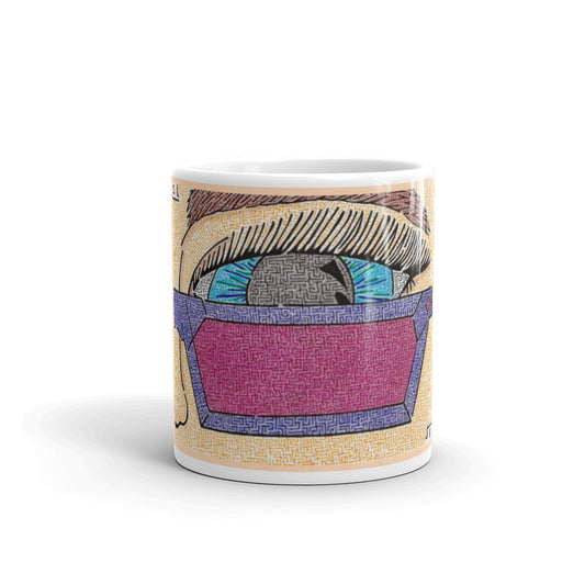 Eye Pop-Art Maze Ceramic Mug