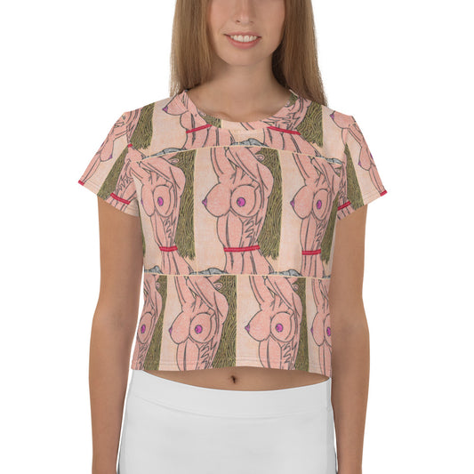 Breasts Maze Women's Crop Tee