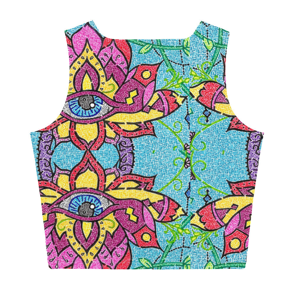 Mandala Maze Women's Crop Top