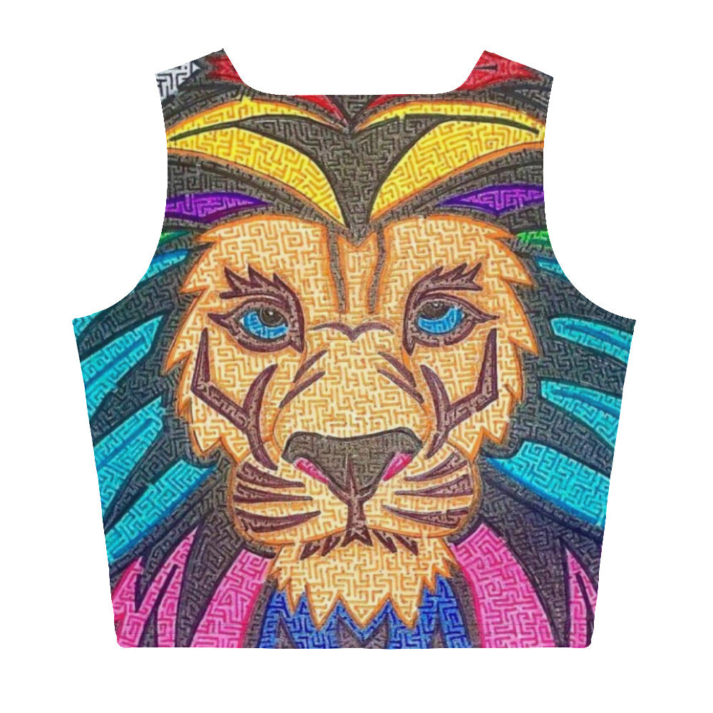 Lion Maze Women's Crop Top