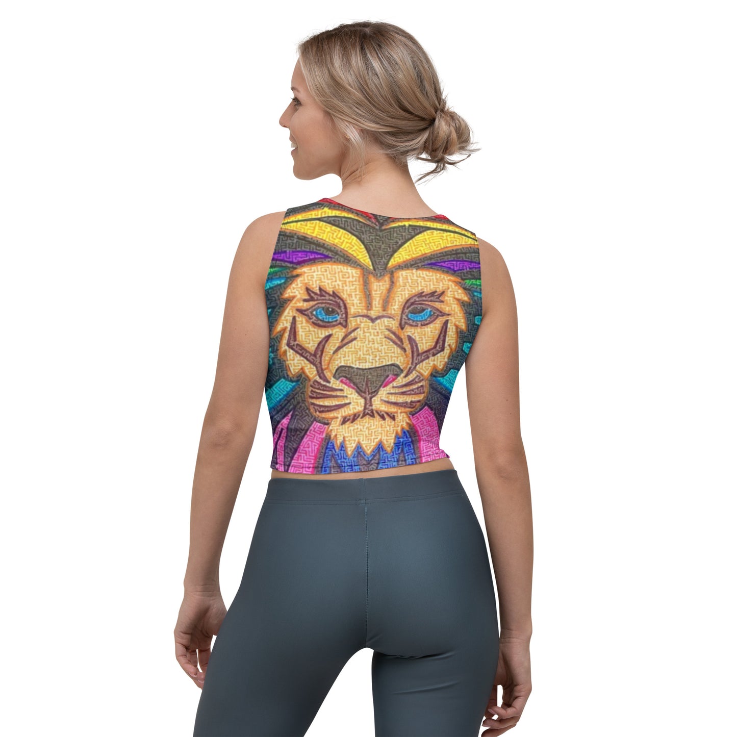 Lion Maze Women's Crop Top