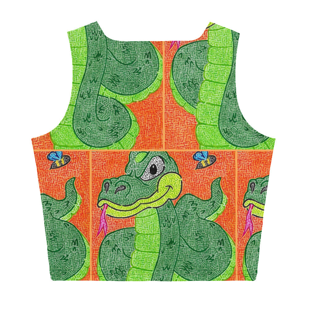 Snake Maze Crop Top