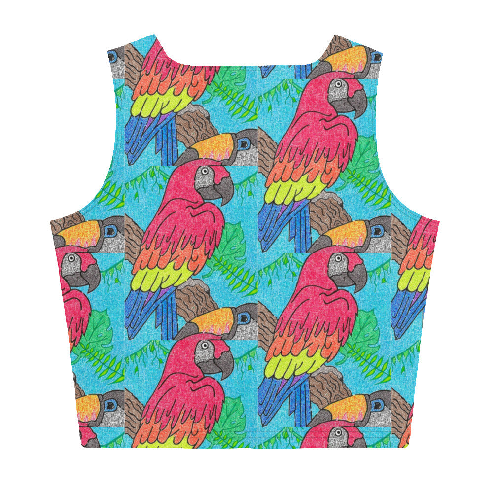 Parrot Maze Crop Top