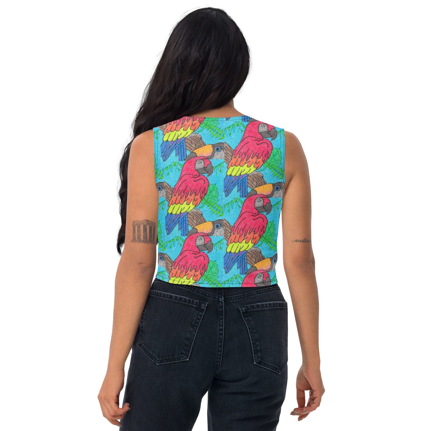 Parrot Maze Crop Top