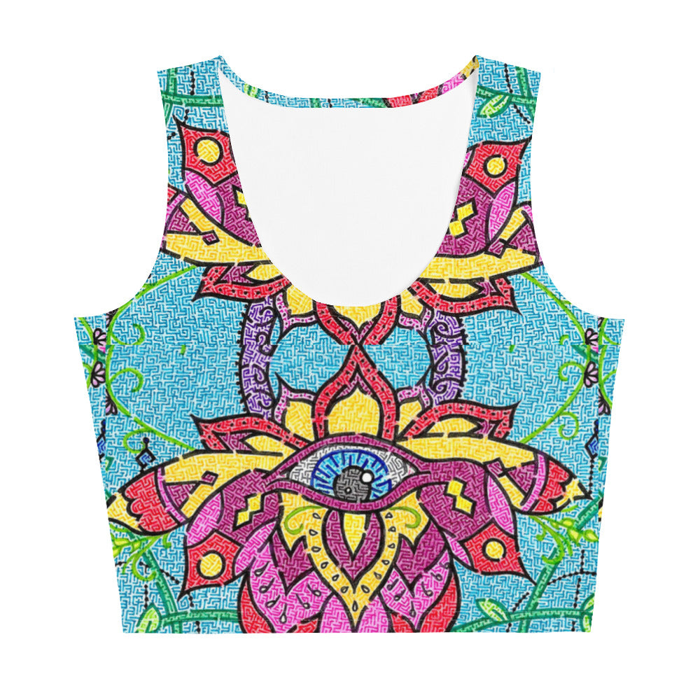 Mandala Maze Women's Crop Top