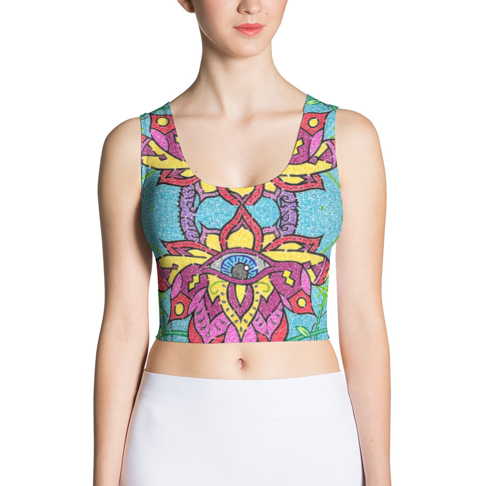 Mandala Maze Women's Crop Top