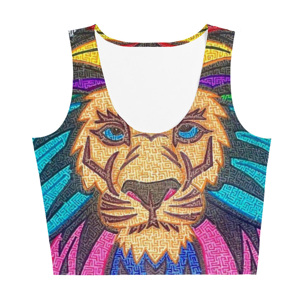 Lion Maze Women's Crop Top