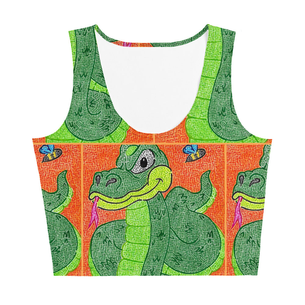 Snake Maze Crop Top