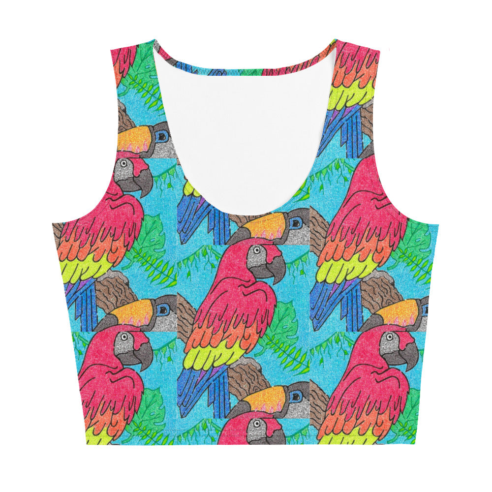 Parrot Maze Crop Top