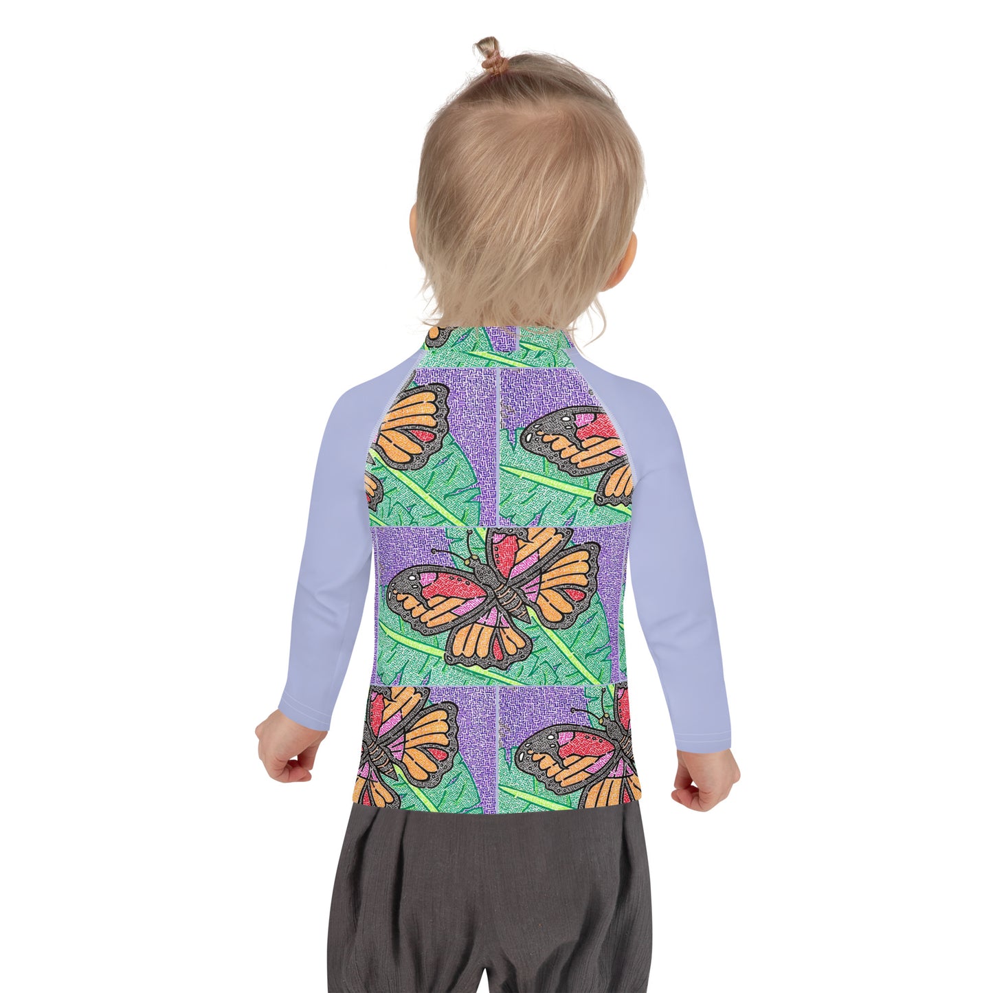 Butterfly Maze Kid's Rash Guard