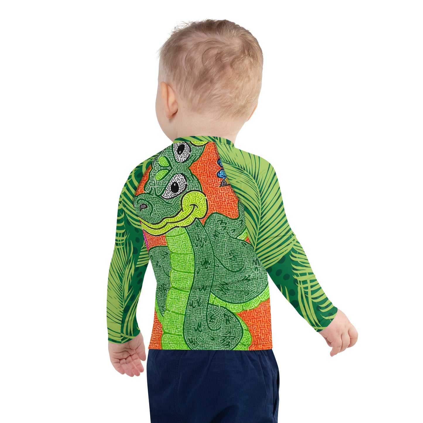 Snake Maze Kids Rash Guard