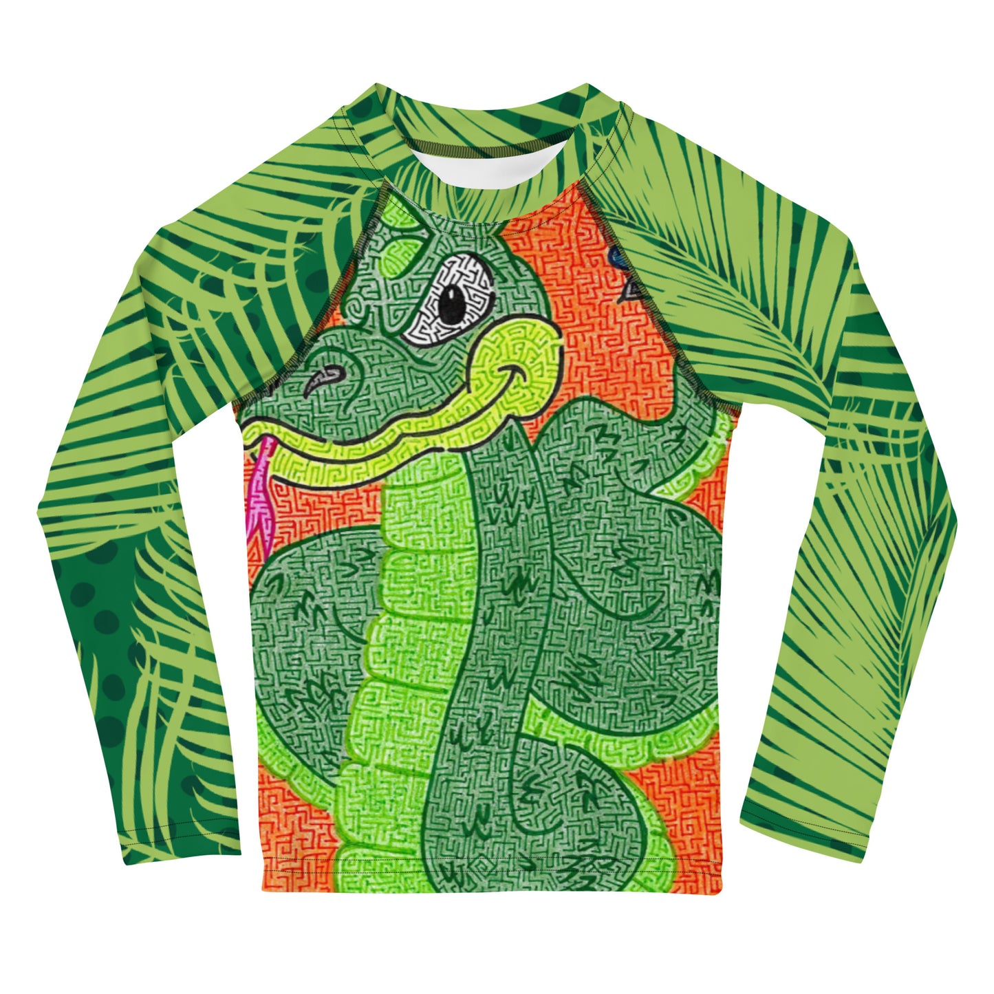 Snake Maze Kids Rash Guard