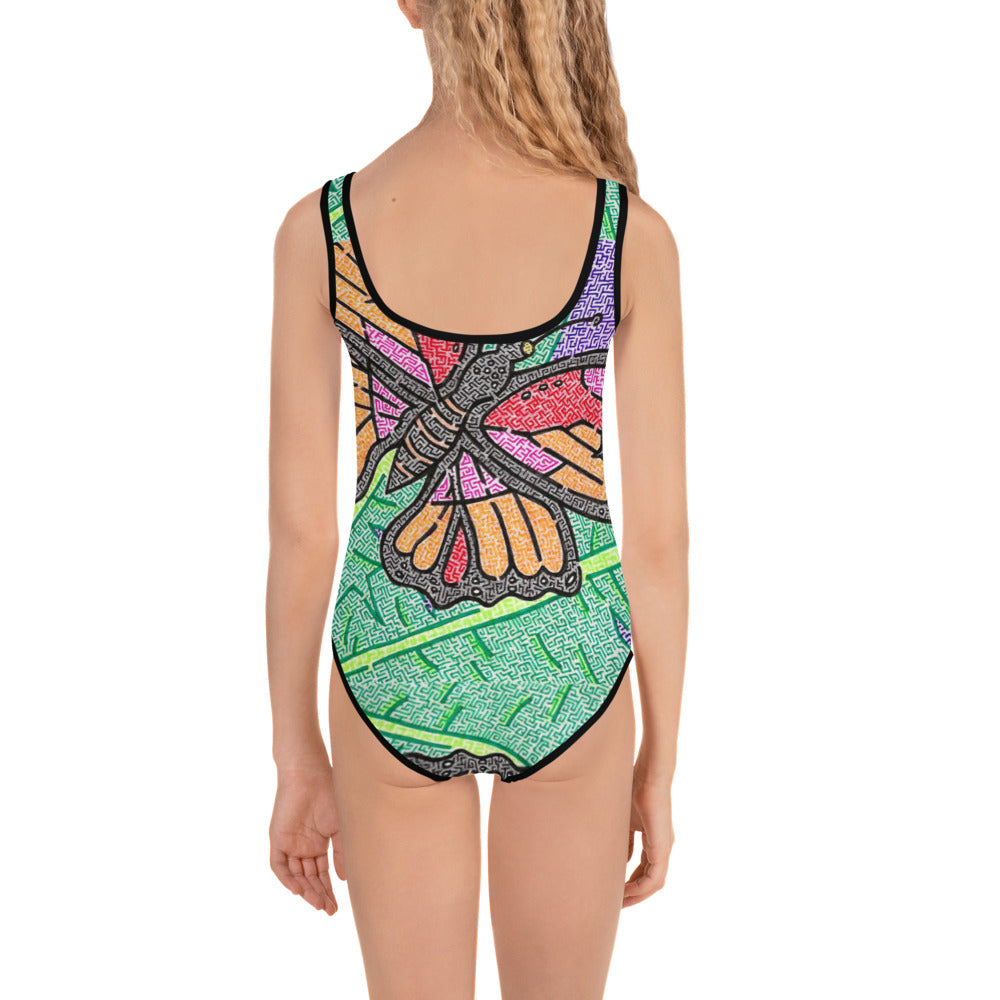 Butterfly Maze Kid's Swimsuit