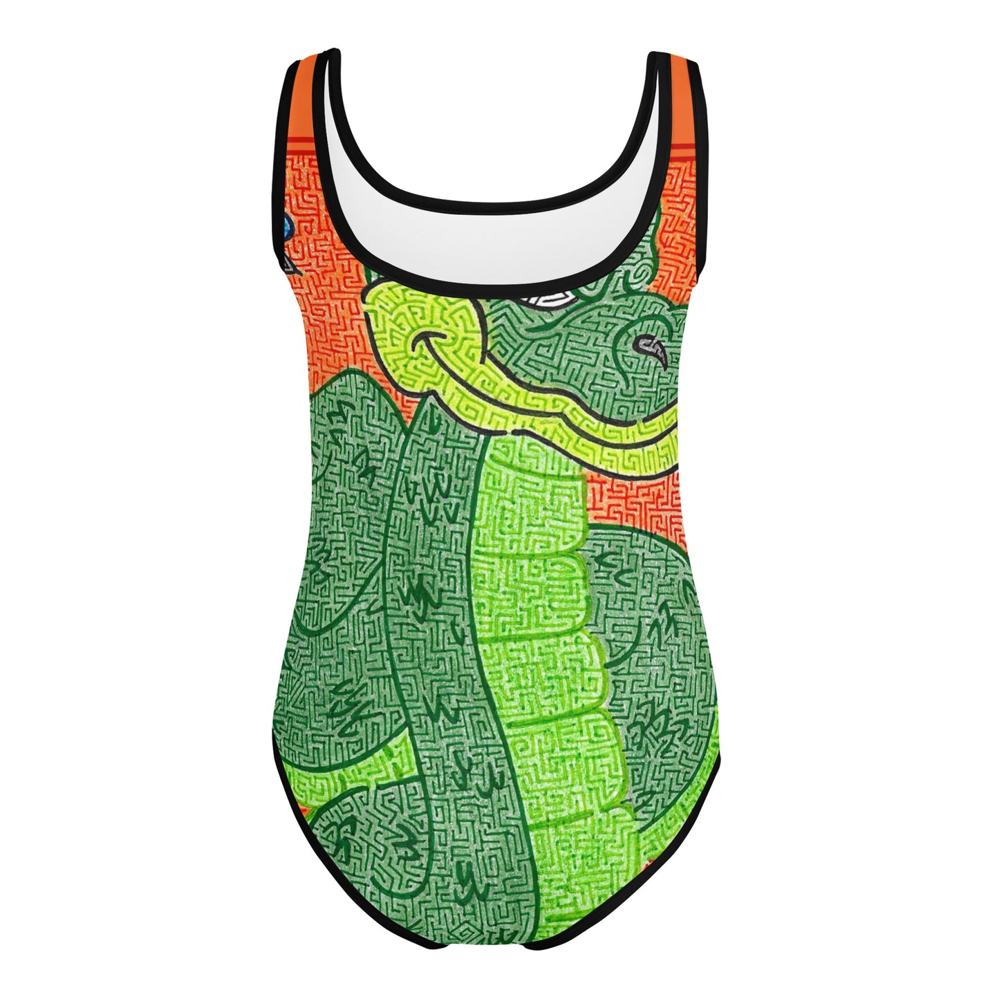 Snake Maze Kids Swimsuit