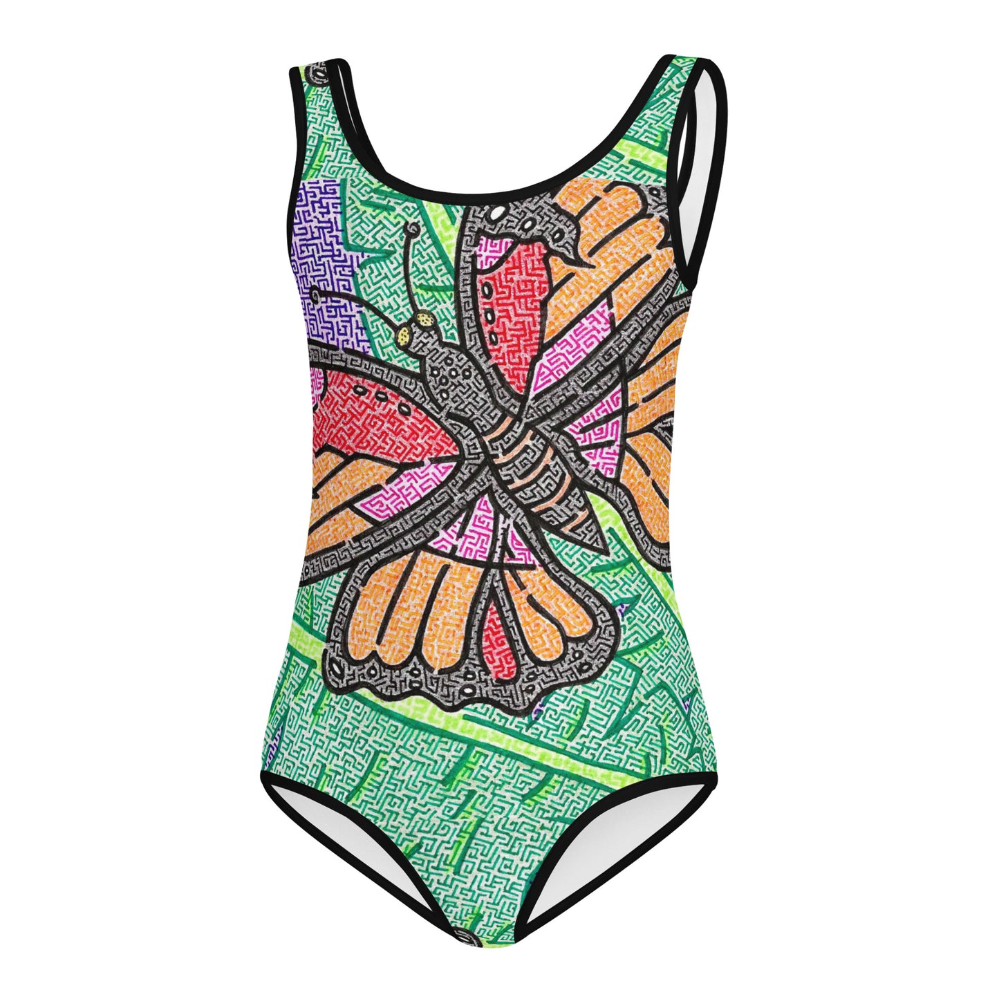 Butterfly Maze Kid's Swimsuit