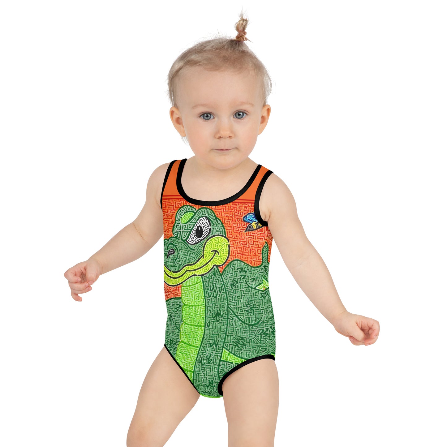 Snake Maze Kids Swimsuit