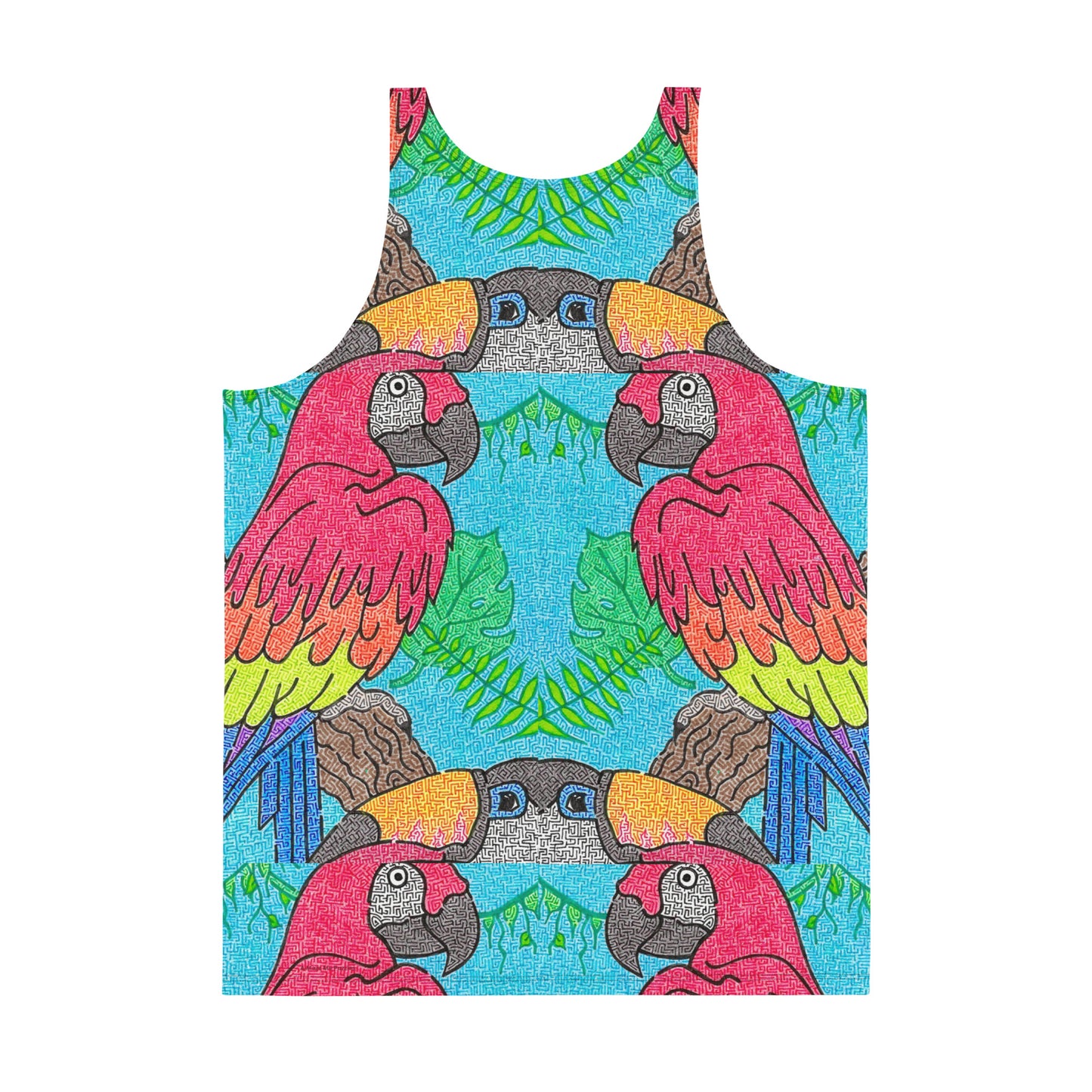 Parrot Maze Men's Tank Top