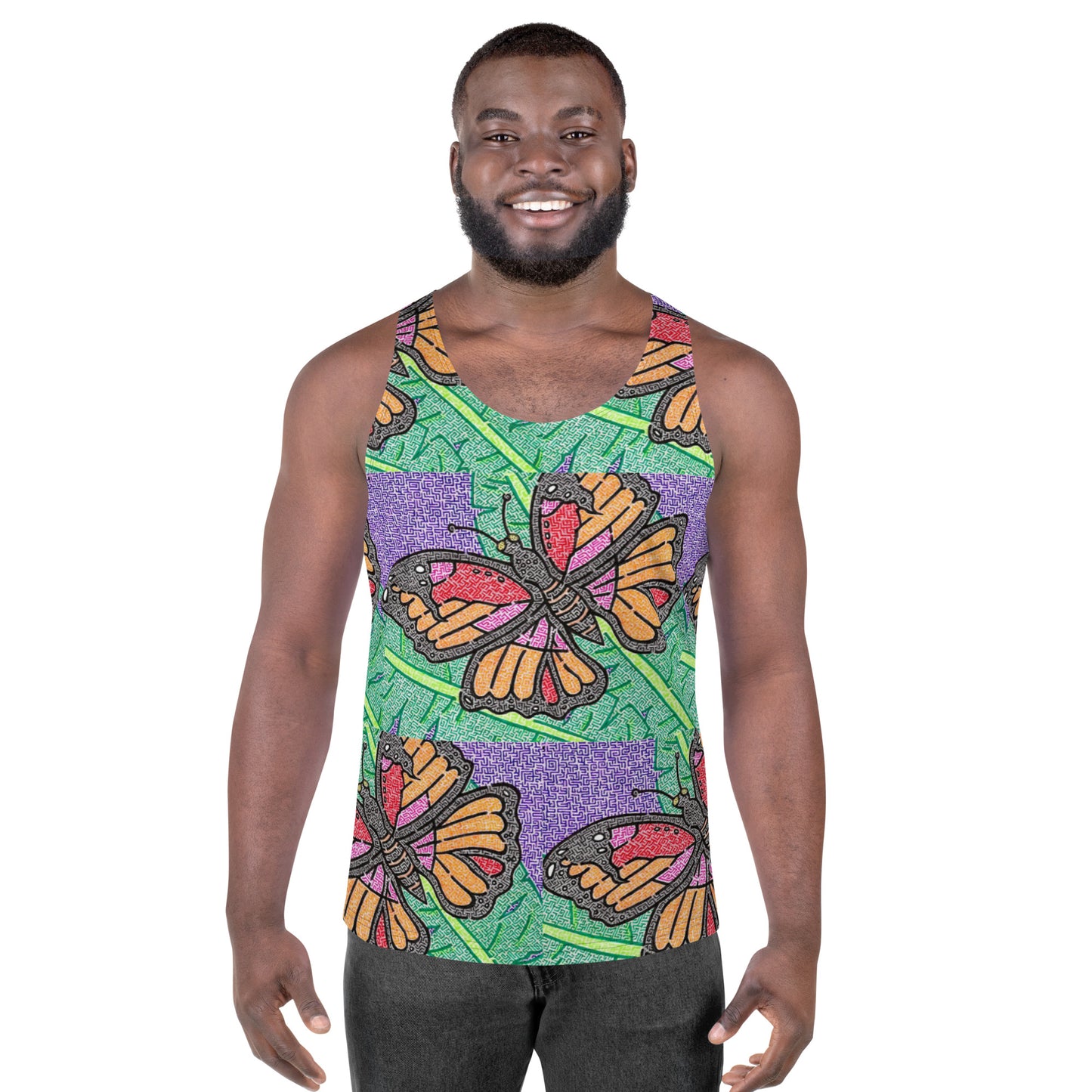 Butterfly Maze Men's Tank Top