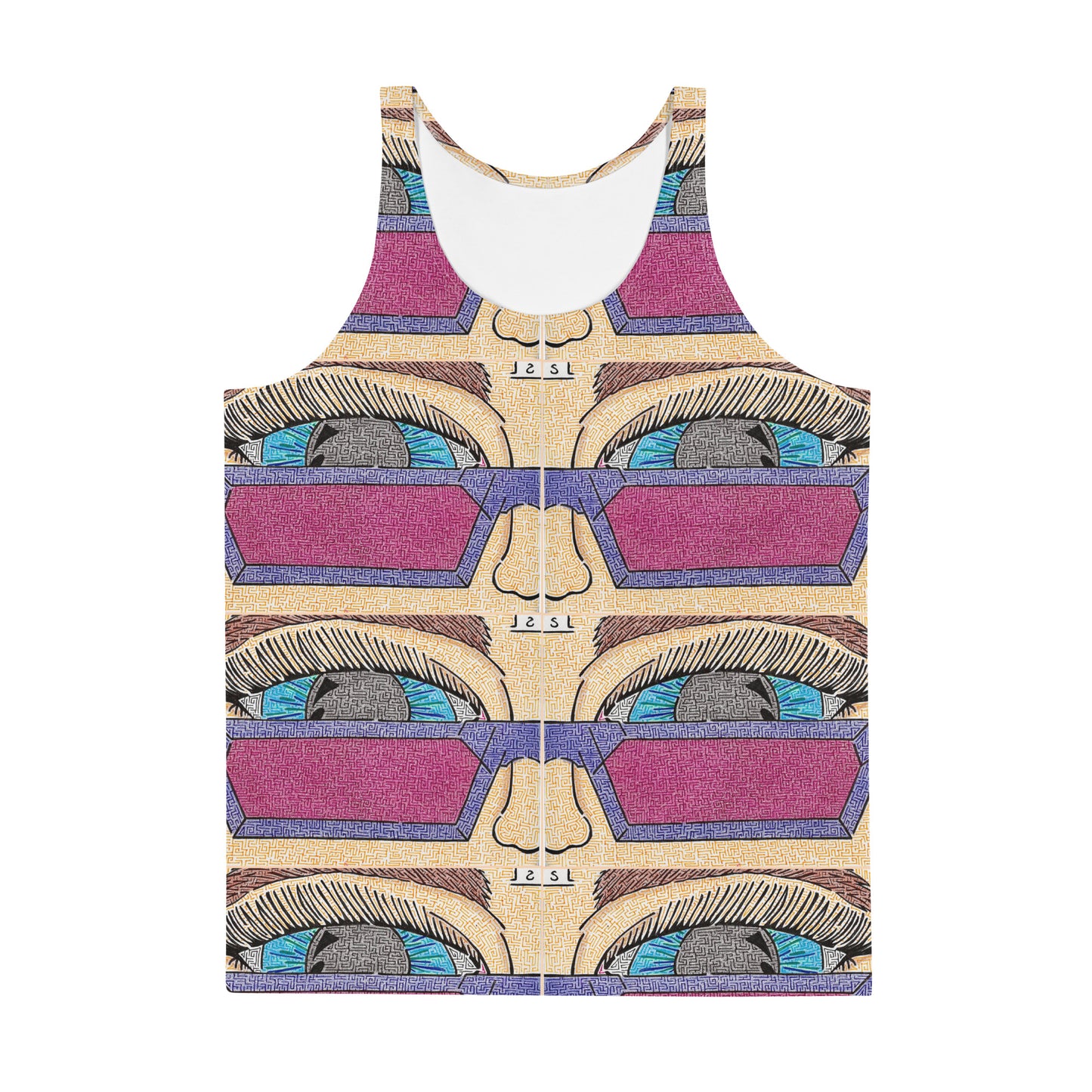 Eye Pop-Art Maze Men's Tank Top