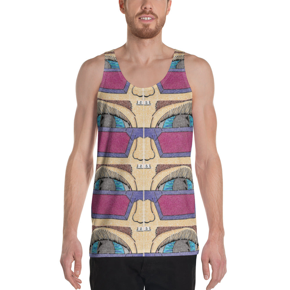 Eye Pop-Art Maze Men's Tank Top