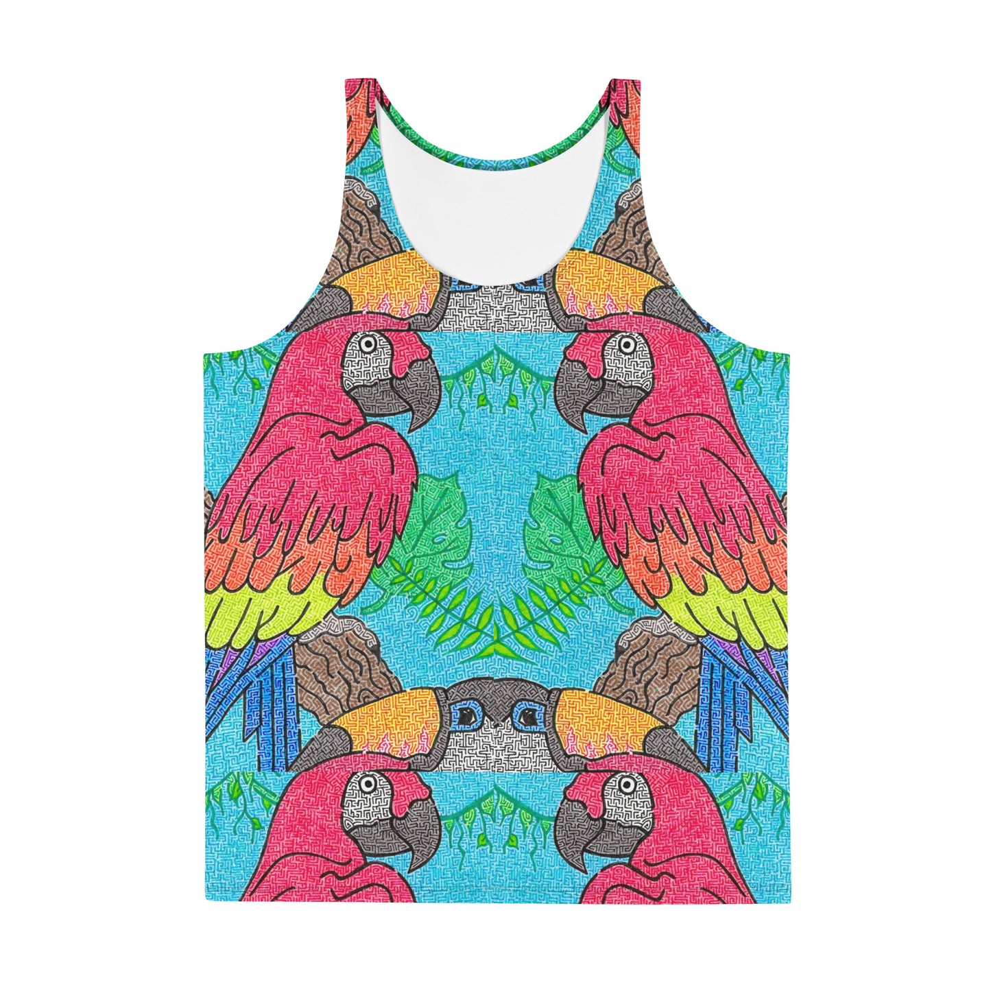 Parrot Maze Men's Tank Top