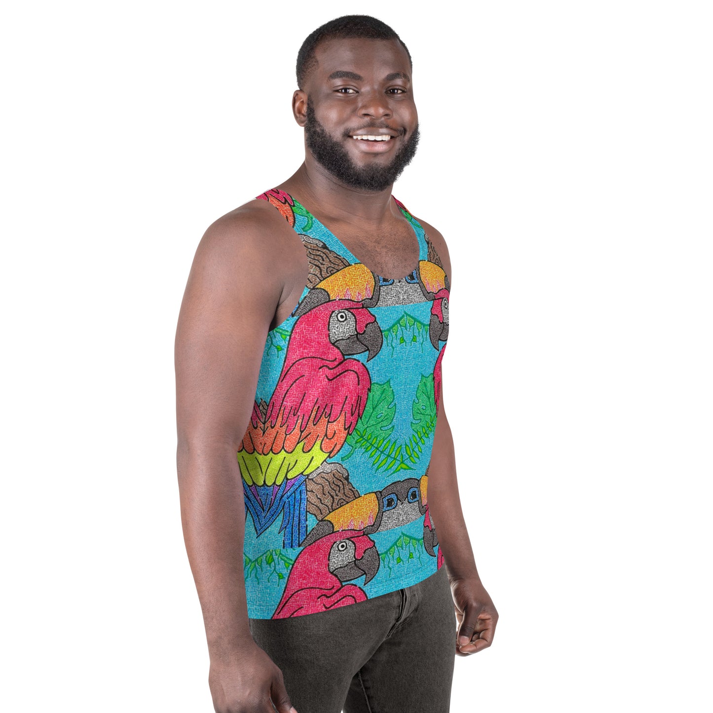 Parrot Maze Men's Tank Top