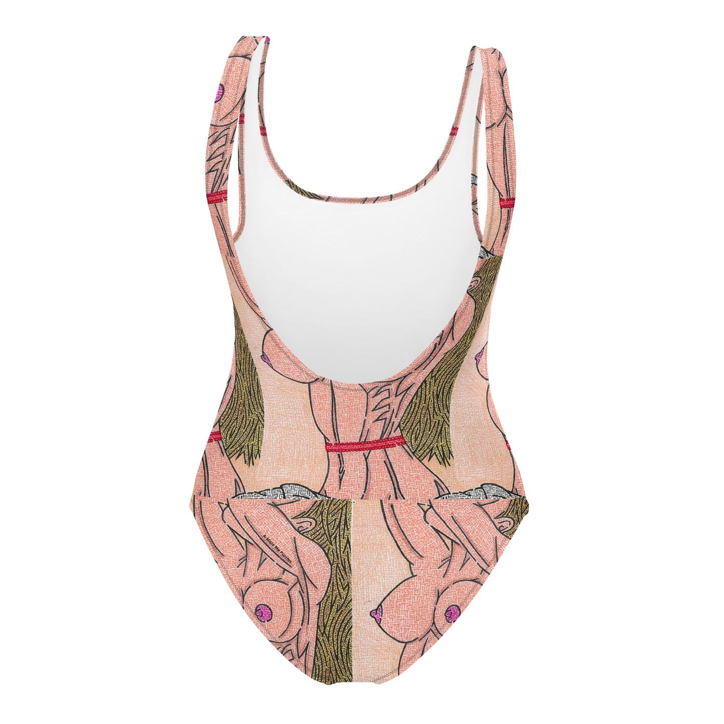 Breasts Maze One-Piece Swimsuit