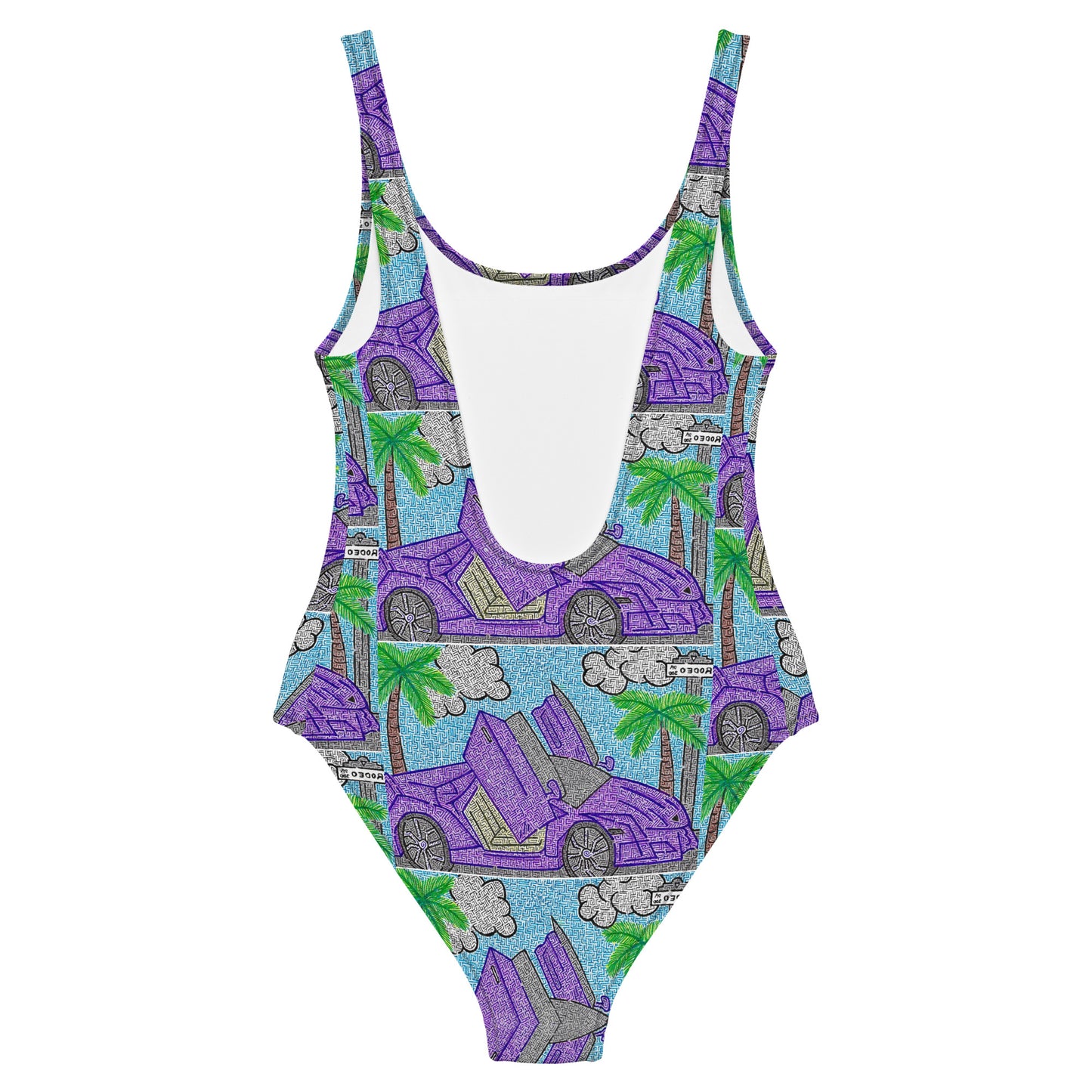 Lamborghini Maze One-Piece Swimsuit