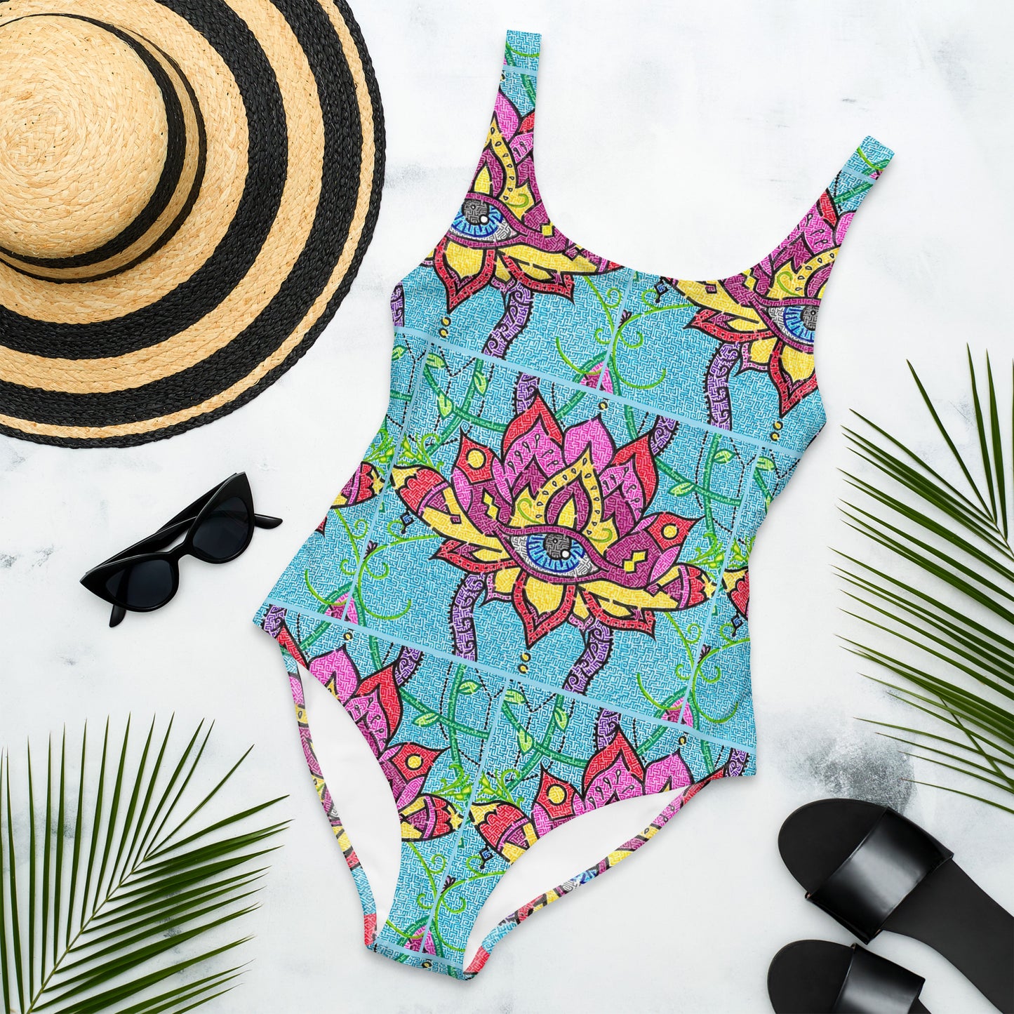 Mandala Maze One-Piece Swimsuit