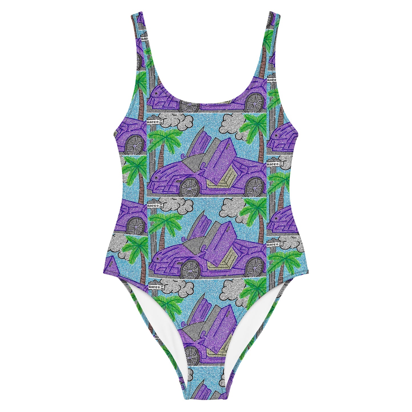 Lamborghini Maze One-Piece Swimsuit