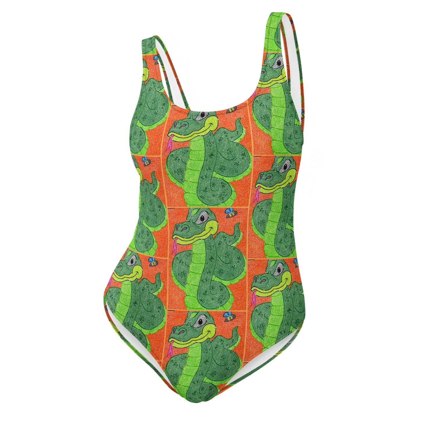 Snake Maze One-Piece Swimsuit