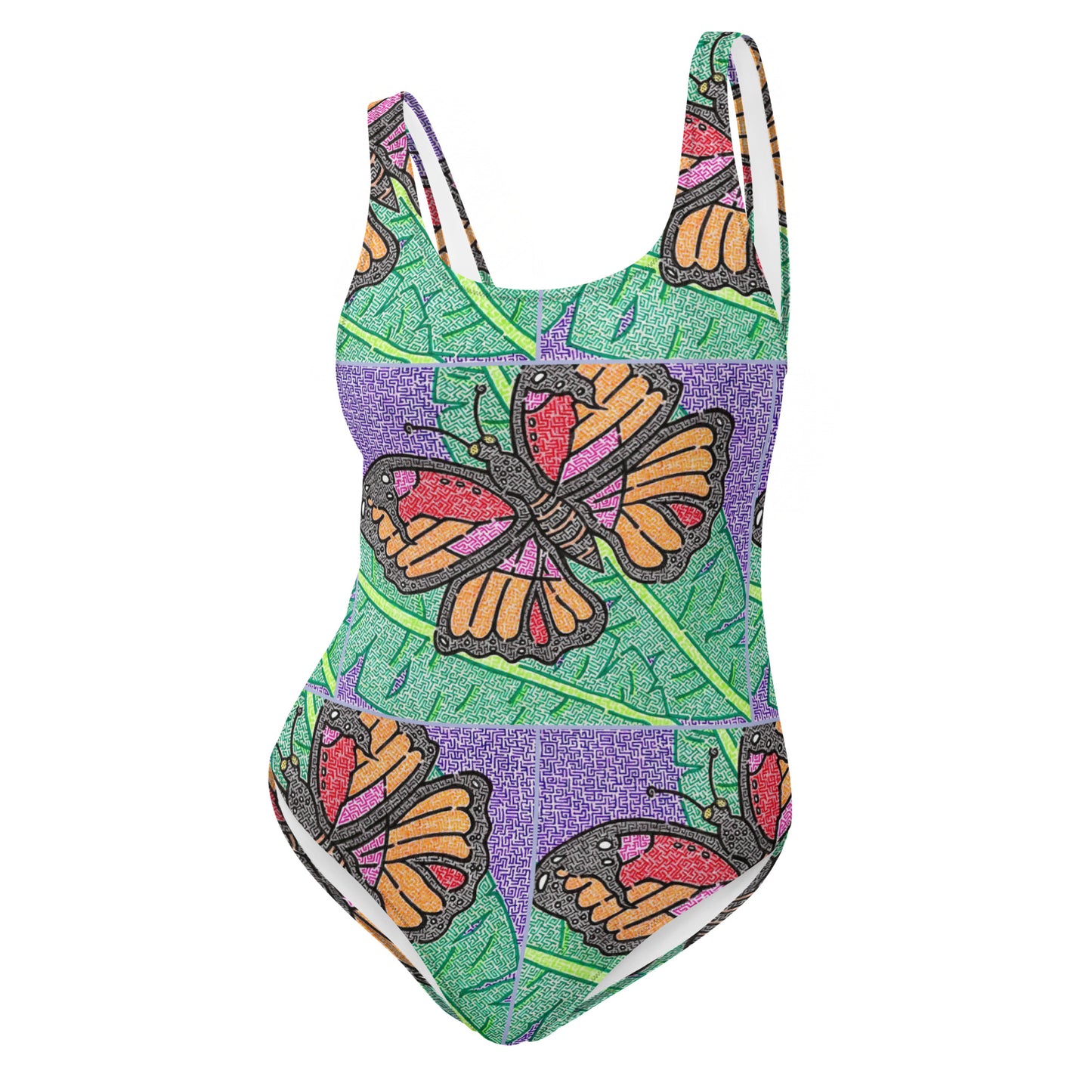 Butterfly Maze One-Piece Swimsuit