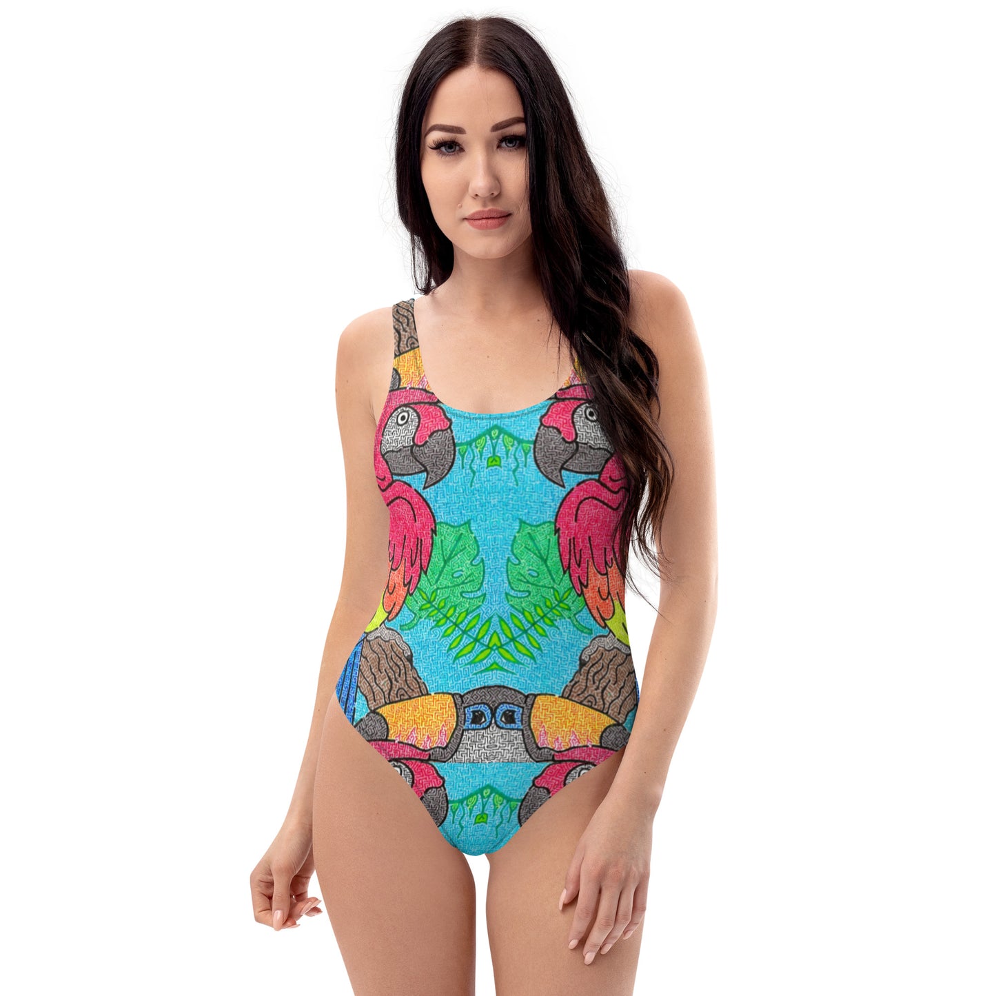 Parrot Maze One-Piece Swimsuit